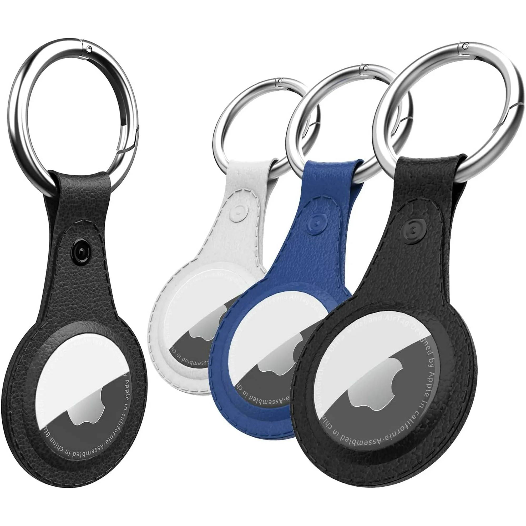 ✅ The AirTags case designed compatible with Apple AirTag 2021



✅ The AirTags case 4 packs are 4 different color combinations compatible with the Apple AirTag keychain to make your life more colorful.



✅ The AirTag cover bumper is compatible with your delicate AirTag. The AirTag keychain is made of silicone material, which could provide a stronger buffer when bumps or drops to fully protect your Air Tags.



✅ The airtag keychain is made of waterproof silicone material, water wash quick dry easy to clean.



✅ The exposed hole design is very conducive to signal transmission and humanized installation. Simply insert your label into the silicone sleeve. A precise cut-out shows the original logo of the brand.