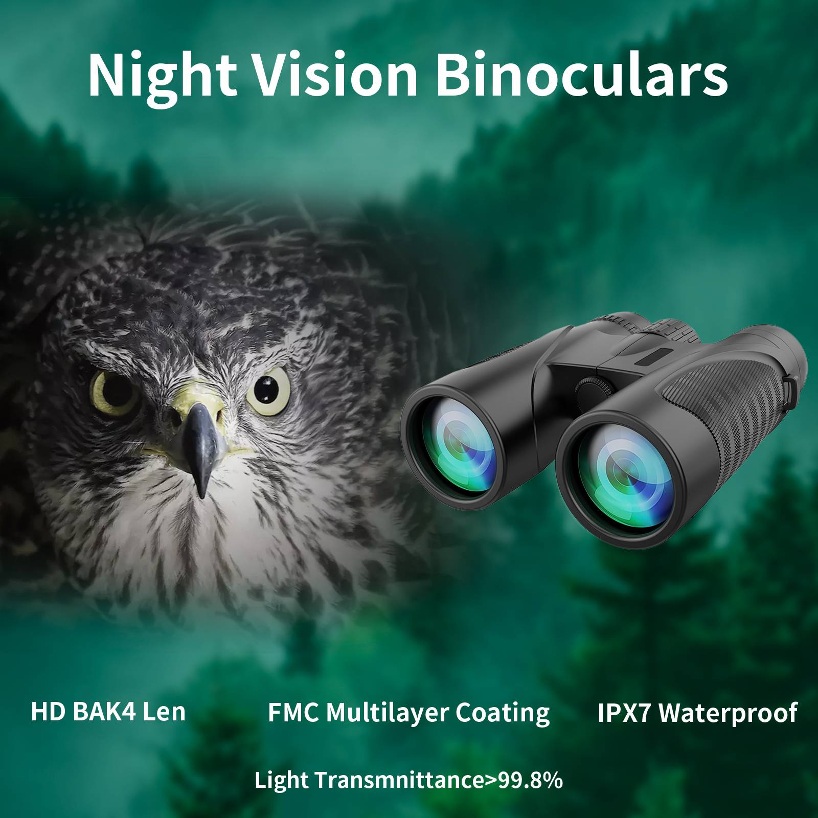 Amybaby Powerful Magnification: These 12x high-powered binoculars offer razor-sharp clarity, bringing distant scenes closer with visuals superior to traditional 10x binoculars, suitable for both adults and kids.
Expansive Eyepiece: Featuring an 18mm large eyepiece, these binoculars provide a wider field of view, 1.2 times larger than conventional 16mm eyepieces, ensuring vivid and crystal-clear details during long-distance observations.
Comfortable Viewing: Adjustable twist-up eyecups accommodate users with or without glasses, providing a customized and comfortable viewing experience for extended use during various outdoor activities.
Optimal Low-Light: Equipped with 42mm objective lenses, BAK4 prisms, and fully multi-coated optics, these binoculars deliver brighter and sharper images in low-light conditions, ideal for dawn or dusk viewing.
Durable Construction: Built with a robust intensify ABS body, rubber armor, and non-slip grips, these lightweight yet durable binoculars are designed for outdoor adventures like bird watching, hiking, and sports events.
Detailed Specifications: These binoculars have a 12X magnification, 42mm objective lens diameter, BAK4 prism glass, a 395ft/1000 yds field of view, and multilayer coating, weighing 1.15 pounds.