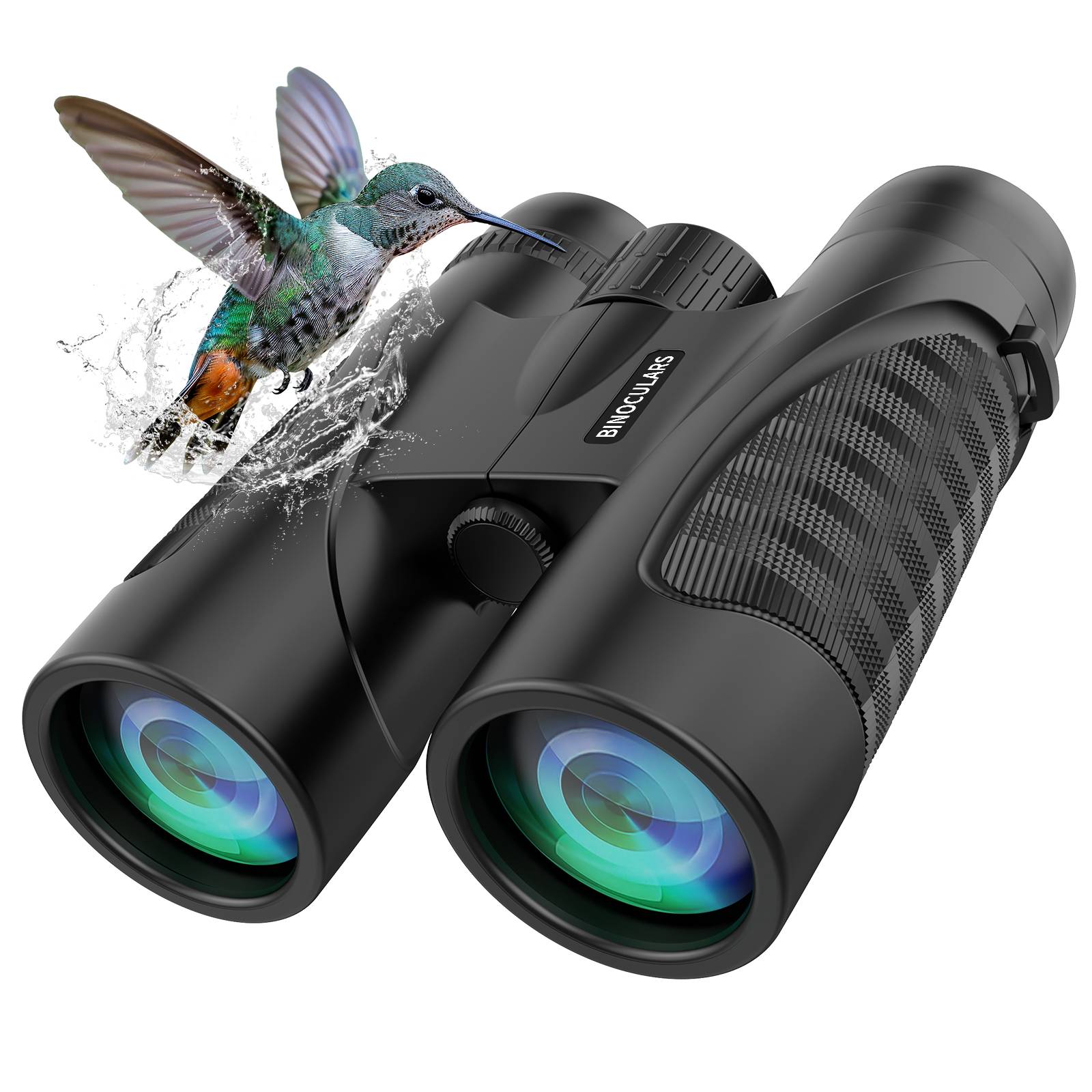 Amybaby Powerful Magnification: These 12x high-powered binoculars offer razor-sharp clarity, bringing distant scenes closer with visuals superior to traditional 10x binoculars, suitable for both adults and kids.
Expansive Eyepiece: Featuring an 18mm large eyepiece, these binoculars provide a wider field of view, 1.2 times larger than conventional 16mm eyepieces, ensuring vivid and crystal-clear details during long-distance observations.
Comfortable Viewing: Adjustable twist-up eyecups accommodate users with or without glasses, providing a customized and comfortable viewing experience for extended use during various outdoor activities.
Optimal Low-Light: Equipped with 42mm objective lenses, BAK4 prisms, and fully multi-coated optics, these binoculars deliver brighter and sharper images in low-light conditions, ideal for dawn or dusk viewing.
Durable Construction: Built with a robust intensify ABS body, rubber armor, and non-slip grips, these lightweight yet durable binoculars are designed for outdoor adventures like bird watching, hiking, and sports events.
Detailed Specifications: These binoculars have a 12X magnification, 42mm objective lens diameter, BAK4 prism glass, a 395ft/1000 yds field of view, and multilayer coating, weighing 1.15 pounds.