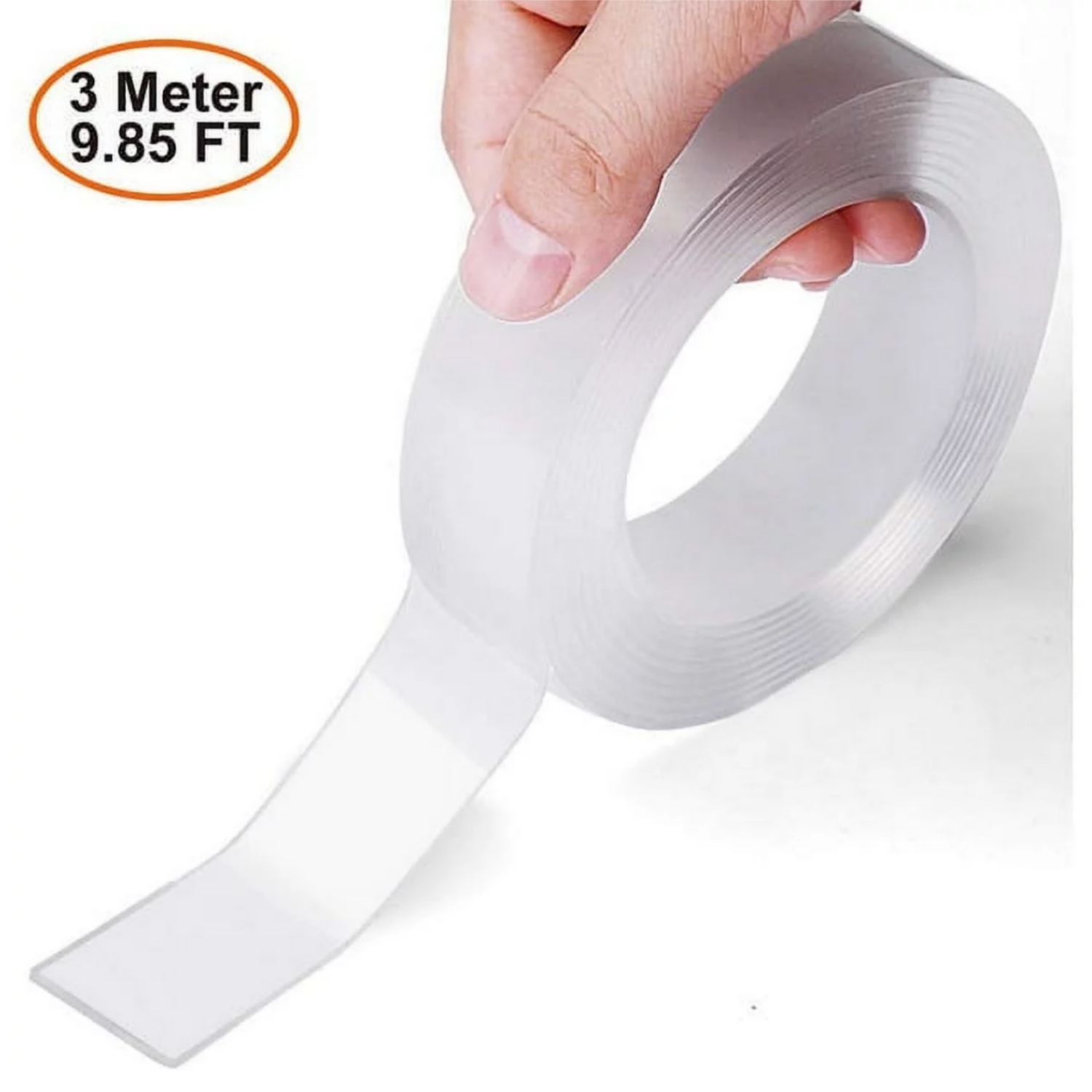 【Product Description】 Size: length 9.85 Feet ,width 3.0cm(1.18in) ,thickness 0.07in.Area of use: Indoor and Outdoor. Strong Holding Power: Holds up to 18 pounds Under optimum conditions(1.2 pounds per 4 inches). It can be easily cut to any size or length you require.All you need to do is to stick the tape to the surface of the item.
【Versatile Uses】This tape is both weatherproof and waterproof can be used to fix or paste car phone holders, posters, photo frames, wall stickers, hooks, gadgets, sticky pads, decorative patches and other items. It can be used in many places and solve all kinds of clutter, such as bathroom, car decoration, fixed carpet, kitchen tools, table tidying, etc.
【Easy To Use】Instant Bonding，Does not require curing or drying stage, just press the item against the surface with tape in between for instantaneous mounting.High adhesion capacity allows mounting on metal, plastic, aluminum, or glasses surfaces. Warning: Not for use on dry-painted surfaces.
【Safe And Useful】Our tape has undergone strict quality testing. It is very safe for humans and animals. While providing convenience for your life, it will also take into account the health and safety of you and your family.
【Removable & Traceless】This double-sided tape will stick to almost anything with a smooth surface and is easy to remove without damaging the surface, so you can stick anything anywhere.Please Note: it is not recommended to use it on unstable Paint Walls，our tape is very sticky,avoid causing the wall surfaces to fall off when removing tape.