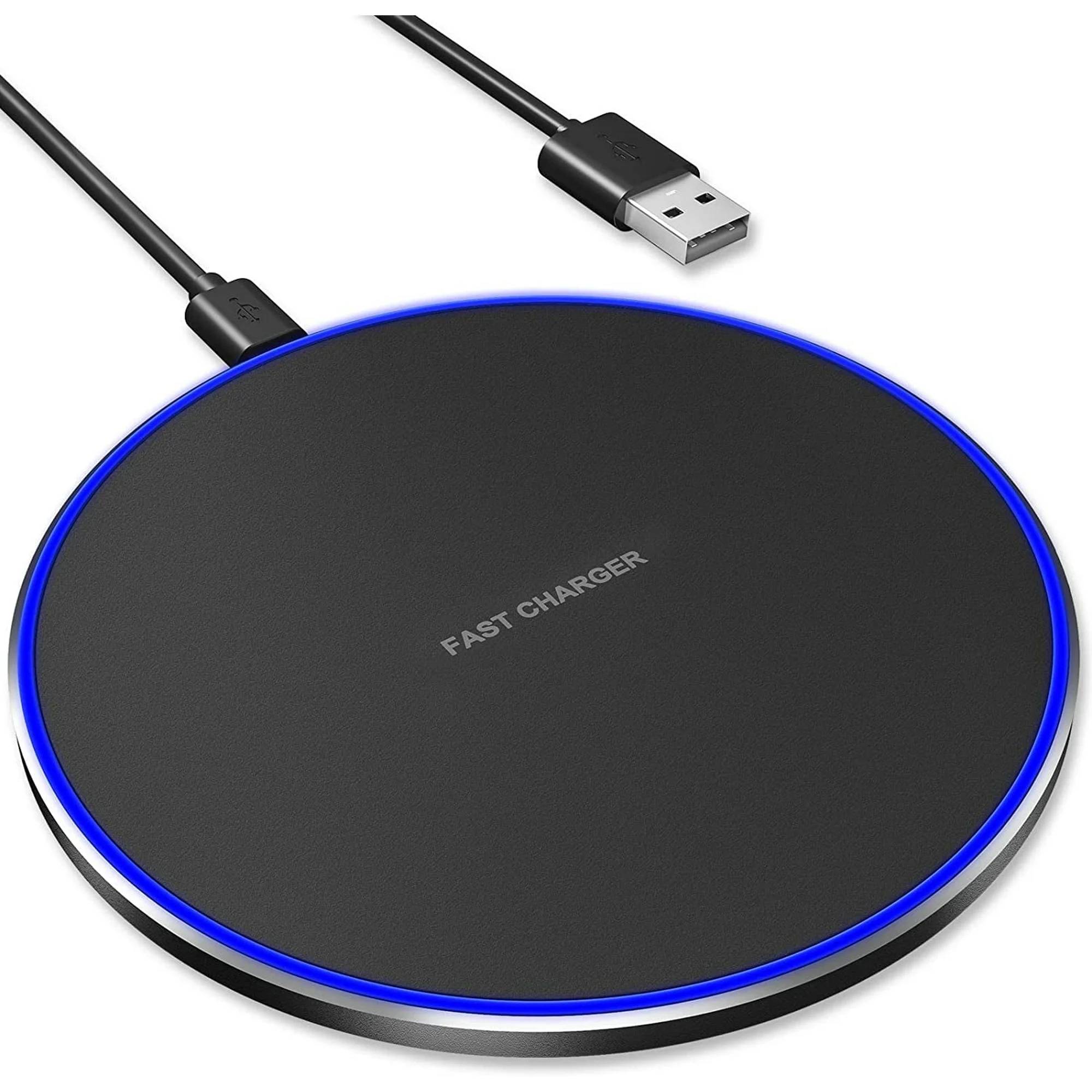 Juyafio Wireless Charger, 10W Fast Wireless Charging Pad Station for iPhone 13/13 Pro/13 Pro Max/13 Mini/12/SE/11/X/XR/8, Samsung Galaxy, AirPods/AirPods Pro, Huawei Mate 20 Pro/Mate 30/P50.

. Fast Wireless Charger have three kind charge modes Available: 10W, 7.5W, 5W, which suit for many phones and Airpods.

. No need to connect the charging cable to the phone, let you experience the fun of wireless charging. Easy and safe charging, enjoy life.