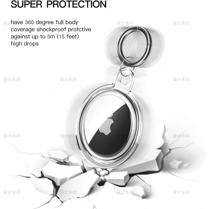 ✅ The AirTags case designed compatible with Apple AirTag 2021
✅ The AirTags case 4 packs are 4 different color combinations compatible with the Apple AirTag keychain to make your life more colorful.
✅ The AirTag cover bumper is compatible with your delicate AirTag. The AirTag keychain is made of silicone material, which could provide a stronger buffer when bumps or drops to fully protect your Air Tags.
✅ The airtag keychain is made of waterproof silicone material, water wash quick dry easy to clean.
✅ The exposed hole design is very conducive to signal transmission and humanized installation. Simply insert your label into the silicone sleeve. A precise cut-out shows the original logo of the brand.