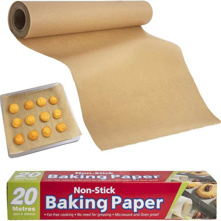 Features:
. Easy to tear.
. Fast & easy clean up.
. Non-stick and oven safe up to 425°F.
. Food grade material, non-toxic.
. Easily to cut into different sizes according to your baking needs.

Juyafio Non-Stick Parchment Paper makes for easy clean up after baking and cooking. An indispensable kitchen tool, this parchment paper allows you to take more time enjoying your meal rather than cleaning, with 65 square feet of parchment, you can be assured that there will be enough to last you several cooking and baking occasions. Perfect for lining cookie sheets, this household staple keeps cookies from sticking, makes pizza slide off the pan effortlessly, and makes roasting vegetables a breeze. Keep your kitchen stocked with Juyafio Non-Stick Parchment Paper for easy cleanup when baking and cooking.