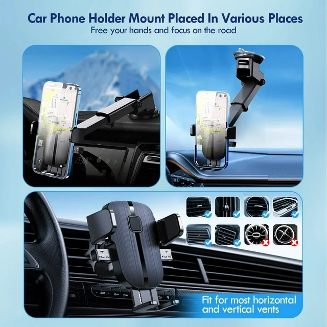 Product details

Phone Holders Keep your favorite sidekick within eyesight at all times with our item. Car phone mount Car Window or Dash Phone Mount. The mount is simple to use, simply attach to your window or dash for the best view. The suction cup mount is sturdy and trustworthy to make sure you can stay safe out on the road! You will never have to worry about your phone flying around while you're driving ever again,cell phone car mount. Simple, safe and smart but keep your eyes on the road. Car Window or Dash Phone Mount.