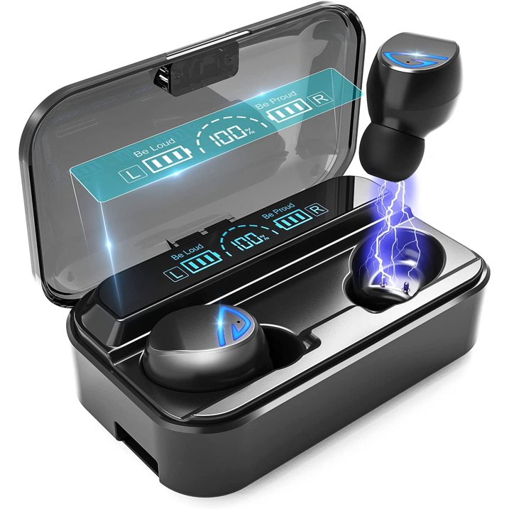 Wireless Earbuds HiFi Stereo Sound Deep Bass Bluetooth 5.2 Headphones with USB-C Charging Case Noise-Cancelling and Fast-Charge in-Ear Earphones Touch Control Headphone for Sports Office.

DSP enhances hd call anti-interference DSP enhances sound technology to realize dual-ear HD call and make communication clearer and better.
. The APTX class 8MM surround sound driver unit contains a biocomposite diaphragm, a high performance audio parsing chip, and an audio EQ tailored for the user with a powerful bass, crisp mid-range and penetrating high frequency.
. Compact, invisible and comfortable to wear special symmetrical streamlined design, round and fit the auricle, wear stable crazy can not be thrown off, skin-friendly silicone ear cap, soft and comfortable!
. Double battery life from morning to night for 10-12 hours of continuous work, built-in large capacity lithium battery, lightweight at the same time can bring more powerful battery life, much longer than the same headphones.
. Nano-scale waterproof technology, seamless makes H15 has a higher waterproof grade, rain immersion is not afraid!