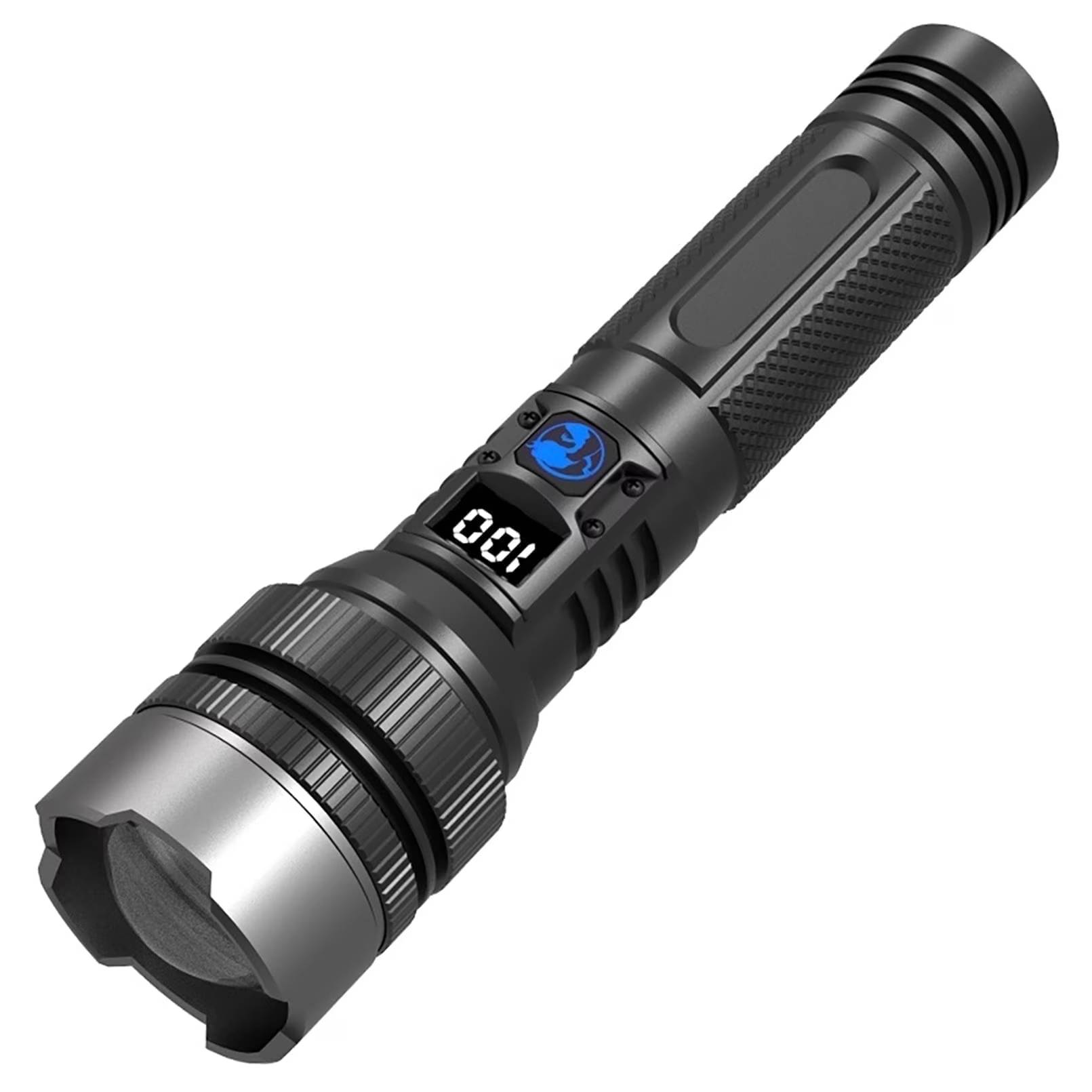 Super Bright:the newly upgraded P70 chip flashlight from Super Bright can generate up to 150000 lumens of brightness, which is three times that of car headlights and enough to meet all your needs.
Easy to use: 3 brightness and burst modes can be freely adjusted. Long press to turn off any current mode, effectively saving power
Adjustable: The flashlight can freely choose the illumination range, 180 degree large-area illumination, or long-distance illumination by stretching the flashlight's head, making it easy to control the illumination range and distance of the flashlight.
Waterproof and sturdy: The flashlight is made of high hardness aluminum alloy and IP67 waterproof material, which is wear-resistant, drop proof, and durable, and can be used normally in harsh environments such as rain and snow

Easy to carry: The flashlight body is 4.06 inches long and the head is 1.69 inches wide, which is more in line with the natural hand shape of the human hand, and can be held for a long time without fatigue.

Can charge mobile phones: The built-in large capacity battery can charge mobile devices, and can work for 8-12 hours when fully charged
Such a powerful flashlight with comprehensive performance can be used for outdoor hiking, hunting, camping, and can also be given as a gift to your husband or father. Friends are simply amazing.
The newly upgraded P70 chip flashlight can generate up to 150000 lumens of brightness, which is 3 times that of car headlights.
Three brightness and flashing modes can be freely adjusted. Long press to turn off any current mode, stretch and rotate the flashlight's head to freely select the illumination range, 180 degree large-area illumination, or long-range illumination.
it better fits the natural hand shape of the human hand. Long term grip is not tiring, and the compact and thick design is convenient to carry. You can only feel this comfort and grip when you hold it in your hand, and it will not easily slip off.
LCD 4-speed blue light display of power, allowing you to accurately know the power level at all times. In special circumstances, sometimes 1% of the power can reverse the situation and get out of trouble in a timely manner.
The flashlight is made of high hardness aluminum alloy and IP67 waterproof material, which is wear-resistant, drop proof, and durable, and can be used normally in harsh environments such as rain and snow.
Supports TYPE-C charging to reduce blockage and heat consumption, allowing for fast charging and charging of mobile devices such as phones. How can you run out of battery in critical moments!
The flashlight is equipped with a large capacity battery, which can work for 8-12 hours when fully charged, making it an outdoor wonder.
What you get,1x150000LM ultra bright LED flashlight, 1x large capacity lithium battery (already built-in), 1x USB charging cable, 1x flashlight lanyard, and a peace of mind.
If you have any questions, do not hesitate to contact us.only by getting him can we know its goodness,we just want to protect you in the darkness.
