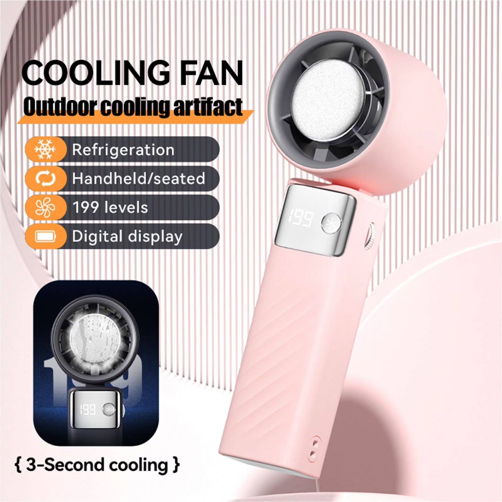 ❄️❄️"Revolutionary Cooling, Redefined: Meet the Juyafio 199-Speed IceBoost™ Portable Fan—Where Black Tech Meets Hurricane Power in a Mini, Travel-Ready Design!

Say goodbye to sweltering days and hello to instant icy relief!
The Juyafio Cutting-Edge Tech Portable Fan – your ultimate companion for beating the heat anywhere, anytime.
This mini fan portable masterpiece combines black tech cooling with unmatched versatility, engineered for home, office, travel fan adventures, and outdoor escapades.
Designed with ergonomic grip and aviation-grade blades for headache-free airflow, this quiet fan doubles as a USB rechargeable desk fan or clip-on travel essential. Whether you need a camping fan, office fan, or outdoor cooling sidekick, Juyafio delivers storm-level power in a pocket-sized package.

🔥Upgrade to the future of portable cooling—where mini fans meet max performance!
What can you get?
✅1*portable mini fan
✅1*Carabiners
✅1*Non-slip hand strap
✅1*Type-C charging cable
✅1*English user manual
✅1*Thickened packaging box
✅❄️【Ice-Ceramic Cooling Tech】Featuring superconducting ice-ceramic plates for instant cooling—no more hot outdoor breezes. Welcome to the Ice Age of fans!
✅❄️【199 TurboBoost Speeds】TurboBoost-powered turbine delivers hurricane-level airflow up to 10m/s.long-distance wind is also significant, scientific cut wind flow, long blowing will not have a headache.
✅❄️【Smart LCD Digital Display】Track speed settings and battery life at a glance.
✅❄️【Foldable】foldable design, can be used as a desk fan.
✅❄️【4,000mAh USB-Rechargeable Beast】Lasts 200% longer than cheap fans. Stay chilled longer.
✅❄️【Safety First】Overload/short-circuit protection + heat-resistant chip keep things cool and reliable.
✅❄️【Sleek Ergonomic & Ultra-Compact】Sleek & Ergonomic: Modern minimalist style meets textured, no-slip grip.Weighing just 0.4lbs with folding fan design and carabiner clips, it’s the ultimate handheld fan for hiking, gym sessions, or commutes.
✅❄️【Sleek Ergonomic & Ultra-Compact】Silent Fan Operation:Whisper-quiet 35dB performance perfect for offices and bedroom
✅❄️【BUY WITH CONFIDENCE】:24/7 support ready to ensure your perfect breeze."All the details, just to bring you the best experience.