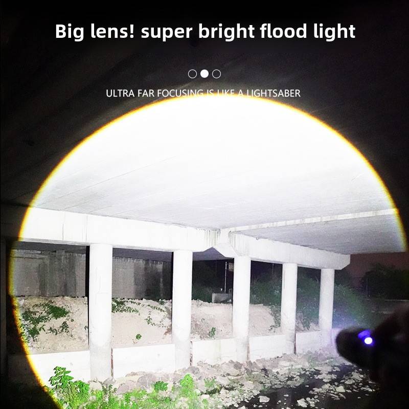 Super Bright:the newly upgraded P70 chip flashlight from Super Bright can generate up to 150000 lumens of brightness, which is three times that of car headlights and enough to meet all your needs.
Easy to use: 3 brightness and burst modes can be freely adjusted. Long press to turn off any current mode, effectively saving power
Adjustable: The flashlight can freely choose the illumination range, 180 degree large-area illumination, or long-distance illumination by stretching the flashlight's head, making it easy to control the illumination range and distance of the flashlight.
Waterproof and sturdy: The flashlight is made of high hardness aluminum alloy and IP67 waterproof material, which is wear-resistant, drop proof, and durable, and can be used normally in harsh environments such as rain and snow

Easy to carry: The flashlight body is 4.06 inches long and the head is 1.69 inches wide, which is more in line with the natural hand shape of the human hand, and can be held for a long time without fatigue.

Can charge mobile phones: The built-in large capacity battery can charge mobile devices, and can work for 8-12 hours when fully charged
Such a powerful flashlight with comprehensive performance can be used for outdoor hiking, hunting, camping, and can also be given as a gift to your husband or father. Friends are simply amazing.