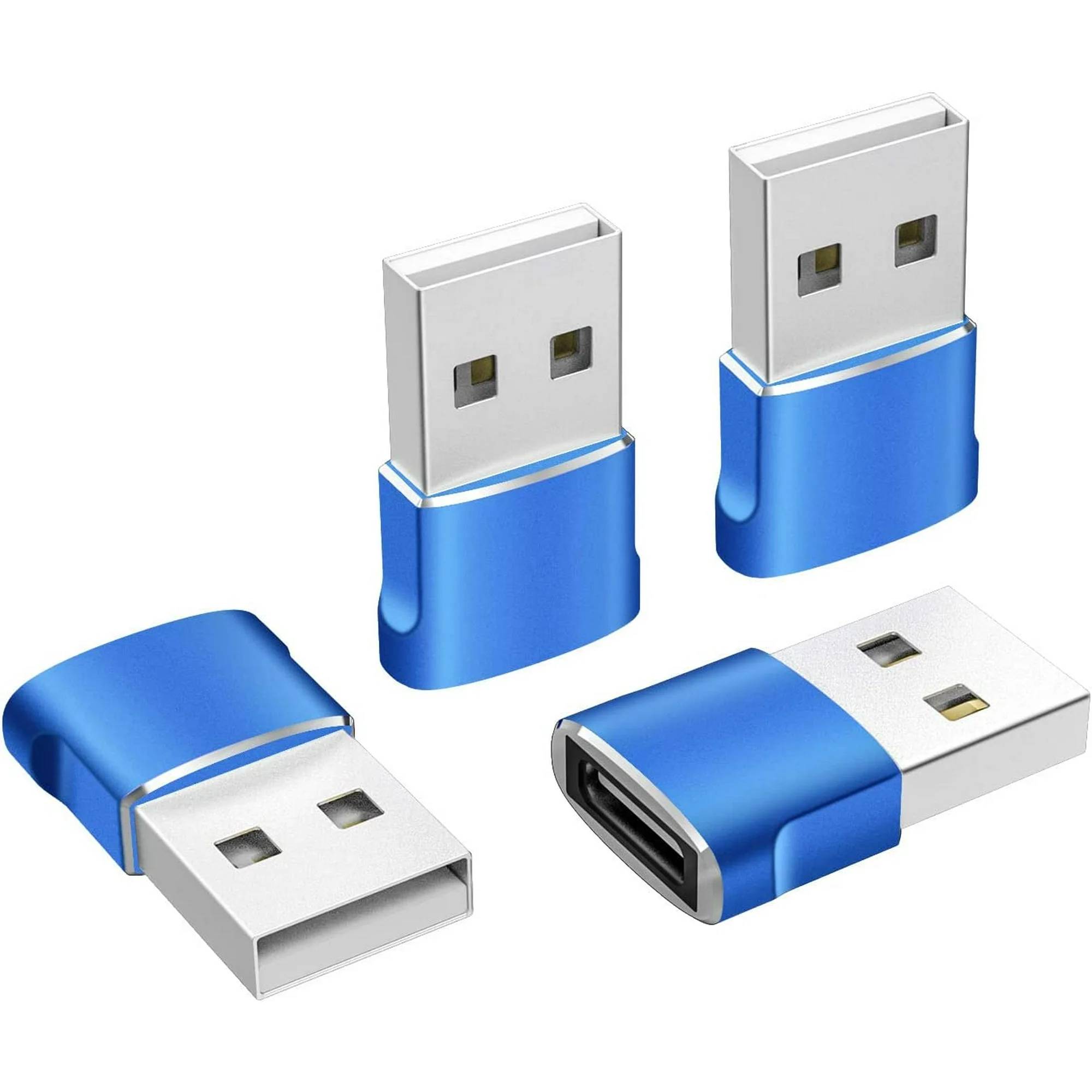 Description:
Item type: USB C Female to USB A Male Adapter
Female - USB 3.1 Type C
Male - USB 2.0 Type A
USB OTG Enabled

Compatible with any USB Type C device , for example: Samsung Galaxy S9/S9+, MacBook Pro, MacBook Air, the Lumia 950, Lumia 950 XL, OnePlus 2, Nokia N1, Lenovo Zuk Z1, Nexus 5X, Nexus 6P, and Pixel C and more other Type-C supported devices.

Package Include:
4x USB C Female to USB A Male Adapters

Warm Tips :
1. This is a USB 2.0 adapter, CAN NOT support USB 3.0/3.1 protocol.
2. Does not support video output, cannot transmit any type of video signals such as hdmi, vga, etc.
3. The USB-C adapter supports 3A fast charging, but the charging speed depends on the charger and charging cable used.
4. It is normal that the adapter may generate heat when used for a long time. Please make sure that the connector is stable when charging.