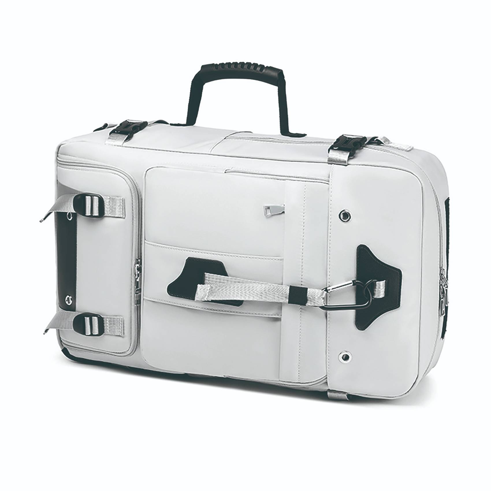 Massive Capacity: The travel backpack offers over 50L of storage space, accommodating items needed for 3-5 days of travel, camping, or hiking.
Shoe Compartment: Features an independent shoe compartment that keeps footwear separate from the main storage area, ensuring easy access and cleanliness.
Durable Construction: Made from nylon material with reinforced stitching and double-sided anti-slip zippers, the backpack is built to withstand rough use.
Waterproof Design: Equipped with a unique waterproof curtain design to protect your belongings from rain and spills.
Ergonomic Comfort: Includes widened and thickened shoulder straps with 3D shock-absorbing cotton padding to reduce load and enhance comfort during long carries.
Organized Storage: Features multiple compartments, including a front zipper bag, side cup holder, independent computer compartment, and internal mesh bags for easy organization.
Anti-Theft Security: Comes with an anti-theft buckle design to secure your items and ensure safety in crowded areas.
Versatile Use: Suitable for frequent flyers, outdoor enthusiasts, professionals, and minimalist travelers, offering a sleek and functional design for various needs.
