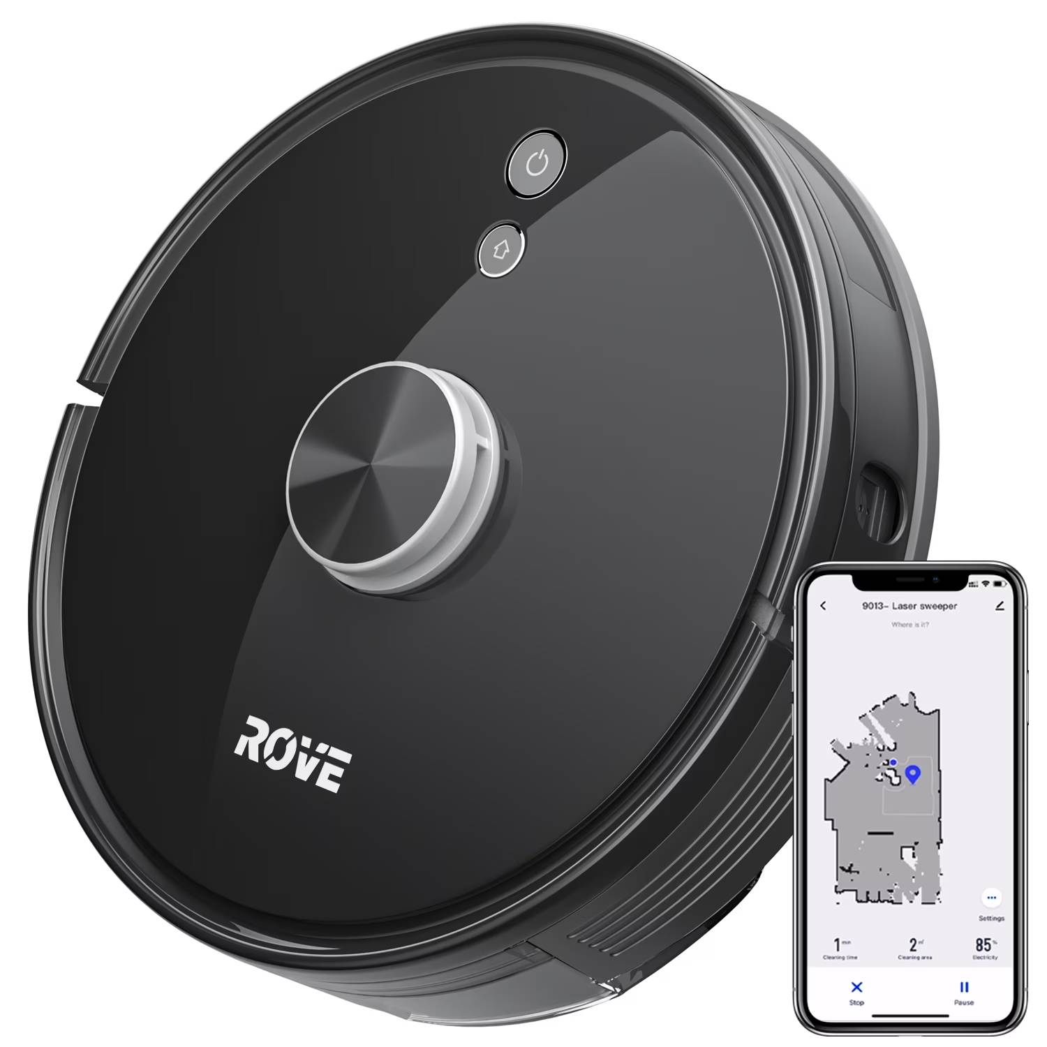 Versatile Cleaning Modes: Equipped with Laser Gyroscope and SLAM Algorithm, the robot vacuum offers 6 clean modes: auto, partial, spot, custom, scheduled, and restricted zone mode.
Safe Navigation: Built-in drop-sensing and anti-collision laser sensors identify furniture, obstacles, and stairs, ensuring thorough cleaning without damage.
Long Battery Life: With a 2600mAh battery, the vacuum provides 100-120 minutes of runtime and automatically recharges when power is low.
Smart Control: Compatible with Alexa and Google Home, the vacuum can be controlled via voice commands or the smart App for real-time monitoring and customization.
Powerful Suction: Features 4 adjustable suction levels and a large 600mL dustbin, effectively cleaning carpets, hardwood, and hard floors.
Advanced Mapping: Utilizes LIDAR mapping and AI smart sensors to create an optimized cleaning grid and navigate efficiently for thorough cleaning.