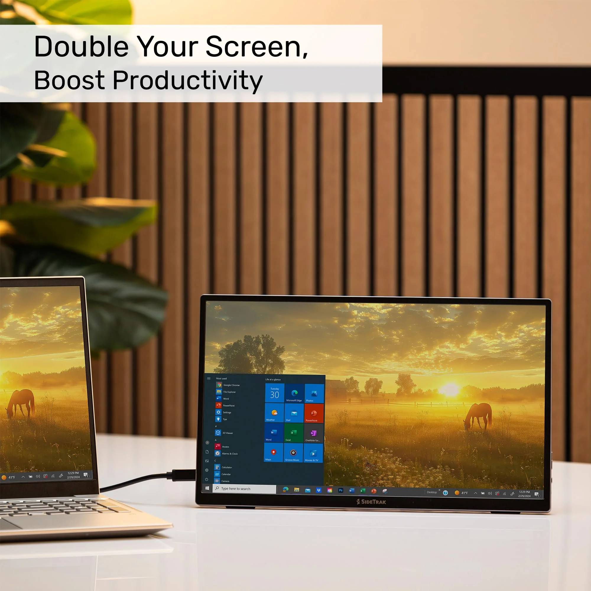 Product details

Introducing the Venrk Solo Essential Portable Monitor: the laptop screen extender for enhanced productivity on the go. Designed for laptop users, the Solo Essential delivers unparalleled convenience, serving as the best portable monitor solution. Experience seamless multitasking as a portable display monitor and ideal side screen for laptop setups. Venrk Solo Essential Elevates your workspace as the perfect portable computer screen for professionals seeking enhanced efficiency anywhere.
ENHANCED PRODUCTIVITY >> Double your screen real estate while creating a seamless digital interface. Manage multiple tasks simultaneously for increased efficiency wherever you go.
PORTABLE CONVENIENCE >> Experience unmatched versatility with this portable monitor for laptops. Easily stow it in your bag and set up your workspace anywhere, making it the best portable monitor solution for professionals on the move.
OPTIMIZED VIEWING >> Enjoy ergonomic comfort with Venrk Solo Essential's adjustable kickstand, allowing you to customize your viewing angle for maximum comfort. With Solo Essential, you can strain less as you get more done.
VERSATILE CONNECTIVITY >> With two USB-C® ports and an HDMI input, Solo Essential is compatible with a wide range of devices.
PERSONALIZED SETTINGS >> Tailor your workspace to your preferences with customizable brightness, volume, and display settings.