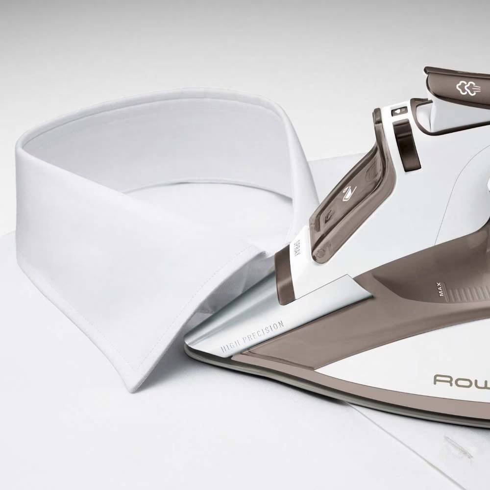 Powerful Performance: This 1700-watt steam iron features 400 Microsteam holes for perfect steam distribution and includes both steam and temperature control for versatile garment care.
Safety Features: Equipped with a 3-way automatic delay shutoff, the iron turns off in 8 minutes if vertical and 30 seconds if horizontal or tipped over, enhancing user safety.
Convenient Design: The iron boasts a large 10 oz. transparent water tank with graduation lines for precise readings, a comfort handle, and a large soft-touch rear for extra stability.
Durable Construction: Featuring a scratch-resistant stainless steel soleplate and a self-cleaning function, this iron is designed for longevity and easy maintenance.
User-Friendly Attributes: Includes a cool spray mist, vertical steam capability, and a 360-degree pivot cord for ease of use and maneuverability.
Compact Dimensions: Measuring 5 inches wide, 6 inches high, and 11 inches long, and weighing 3.6 pounds, this iron is designed for convenient handling and storage.