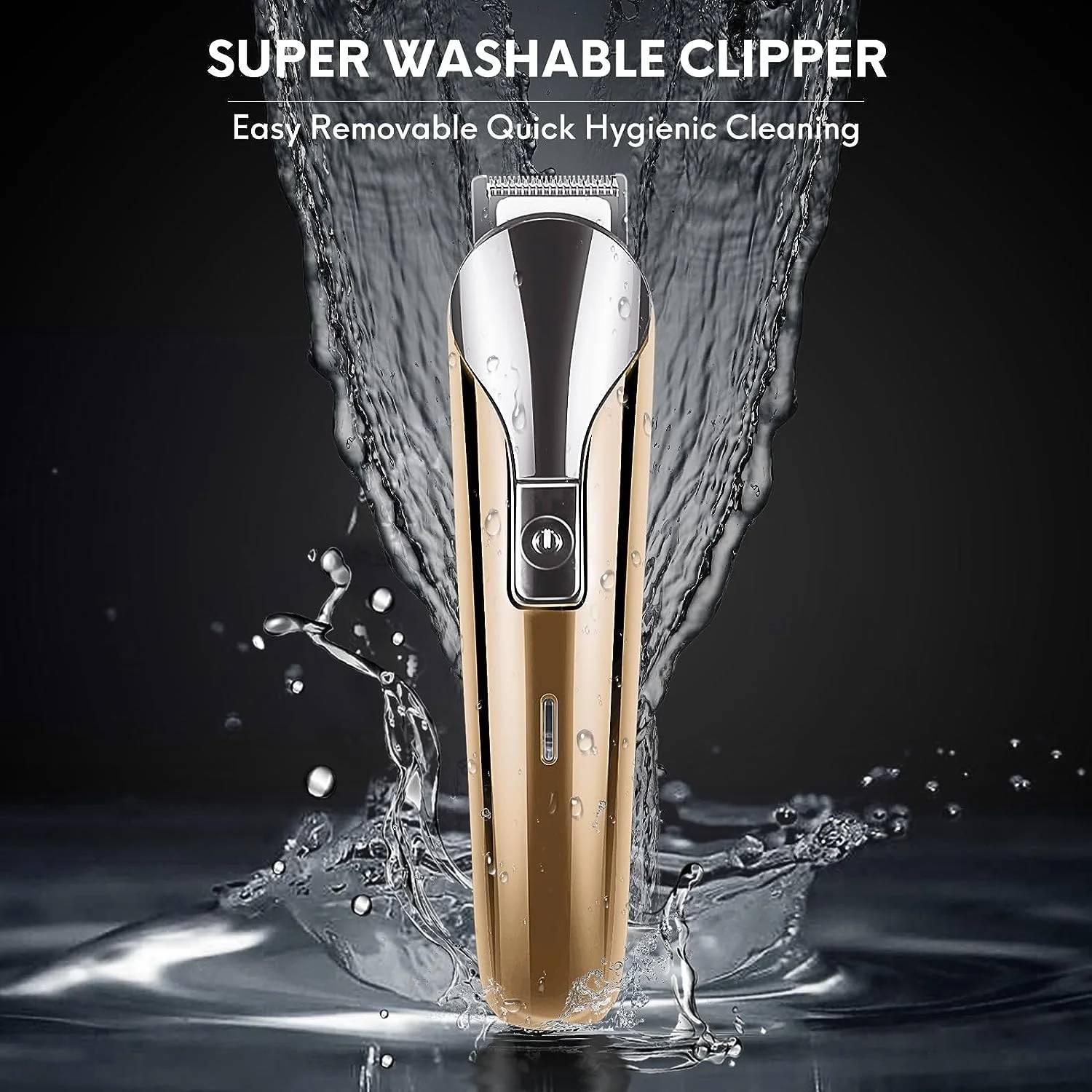 ✅ delpattern 5-in-1 Multi Trimmer, beard trimmer for men, waterproof electric razor, cordless shaver, hair trimmer for mustache, groin and body hair, painless hair removal, grooming kit for men, 11 adjustable combs, portable and ready for traveling essentials.

✅【Multifunctional Usage】The all-in-one barber clippers, hair clippers for men for beard, head, body, face hair styling, and other trimming needs.

✅【Rechargeable & Powerful】Built-in rechargeable lithium-ion battery, 120 minutes of run time, about 1.5 hours to fully charge.

✅【IPX7 Waterproof & Easy to Clean】100% Whole Body Washable: Our grooming kit is designed to be fully washable, making it easy to clean after use. The blades are also detachable and can be cleaned with the brush included in the kit.