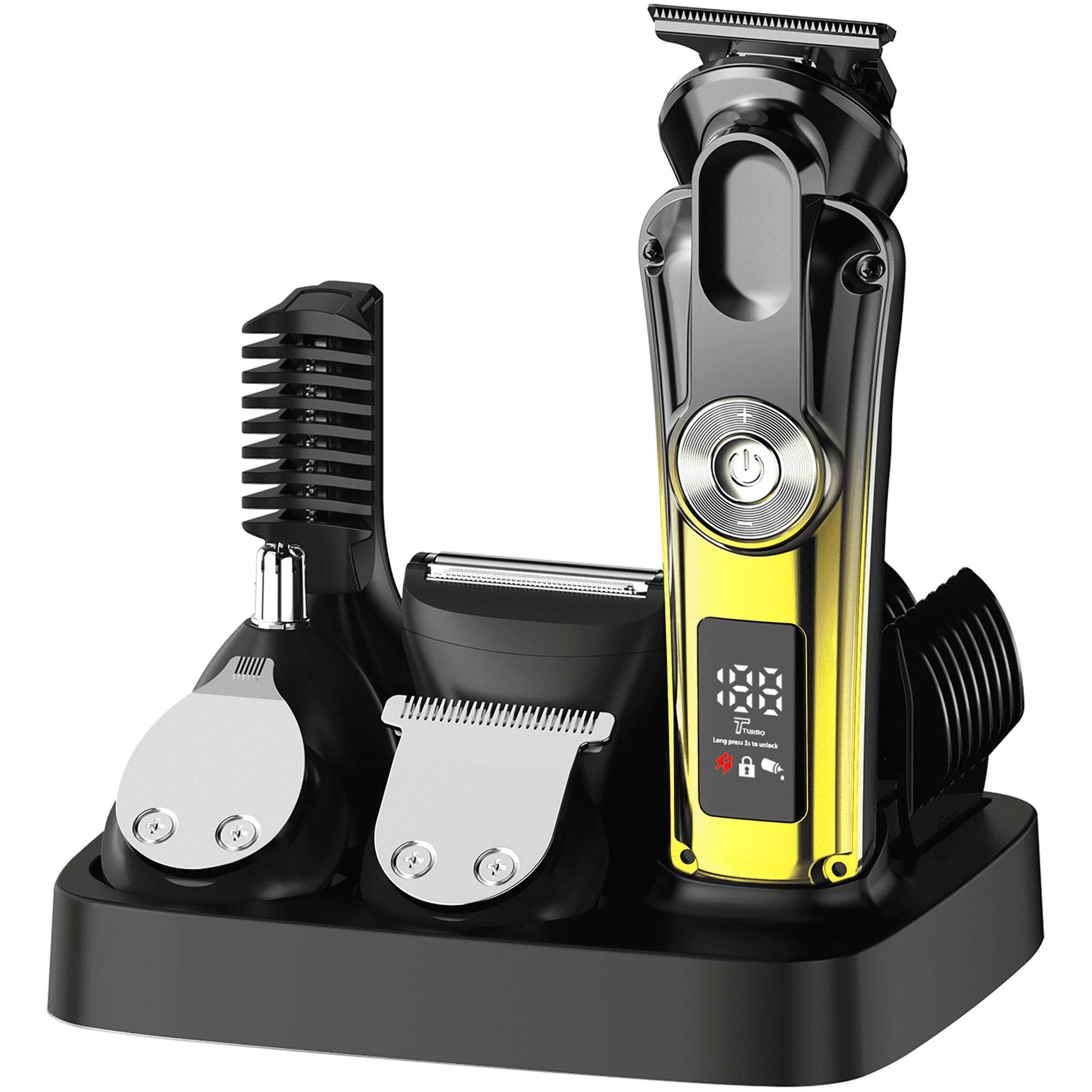✅【6-in-1 grooming kit】18 Piece Men Grooming Kit for Beard short sideburns, Face, Nose, Ear Hair Trimmer and Hair Clipper, each blade is finely crafted with guaranteed quality, helping you save time and money.
✅【Pro-Grade Blades, Built to Last】Titanium-coated stainless steel blades self-sharpen with use and glide like butter. The 360° R-shaped skin-safe edges prevent nicks, tugging, or redness—even on sensitive skin.
✅【2-Speed Power Control】Tackle thick beards or fine detailing! Turbo Mode chews through dense hair; Eco Mode saves battery for precision work,It is low noise, so powerful and does not produce much noise. Newbies? 7 guide combs (1–12mm) guarantee mistake-proof styling,Design your own unique style.
✅【IPX6 Waterproof + Shower-Friendly Design】Rinse it under the tap or shave mid-shower—no rust, no fuss. Perfect for busy mornings or post-gym touch-ups.
✅【120 Min Cordless Freedom】Type-C fast charging fuels 2 hours of runtime,Superb battery life, more than half a year standby time. The LED battery display kills guesswork—see exactly when to charge. Plus, a travel lock ensures it won’t turn on in your bag.
✅【Gift-Ready Luxury】Packaged in a premium case, it’s the ultimate gift for dads, husbands, boyfriends, or yourself. Father’s Day? Christmas? This box says “you deserve MVP status.”
✅【Buy With Confidence】Love your look or get our 100% satisfaction guarantee. We’re here 24/7 to fix any issues—because your confidence is non-negotiable.