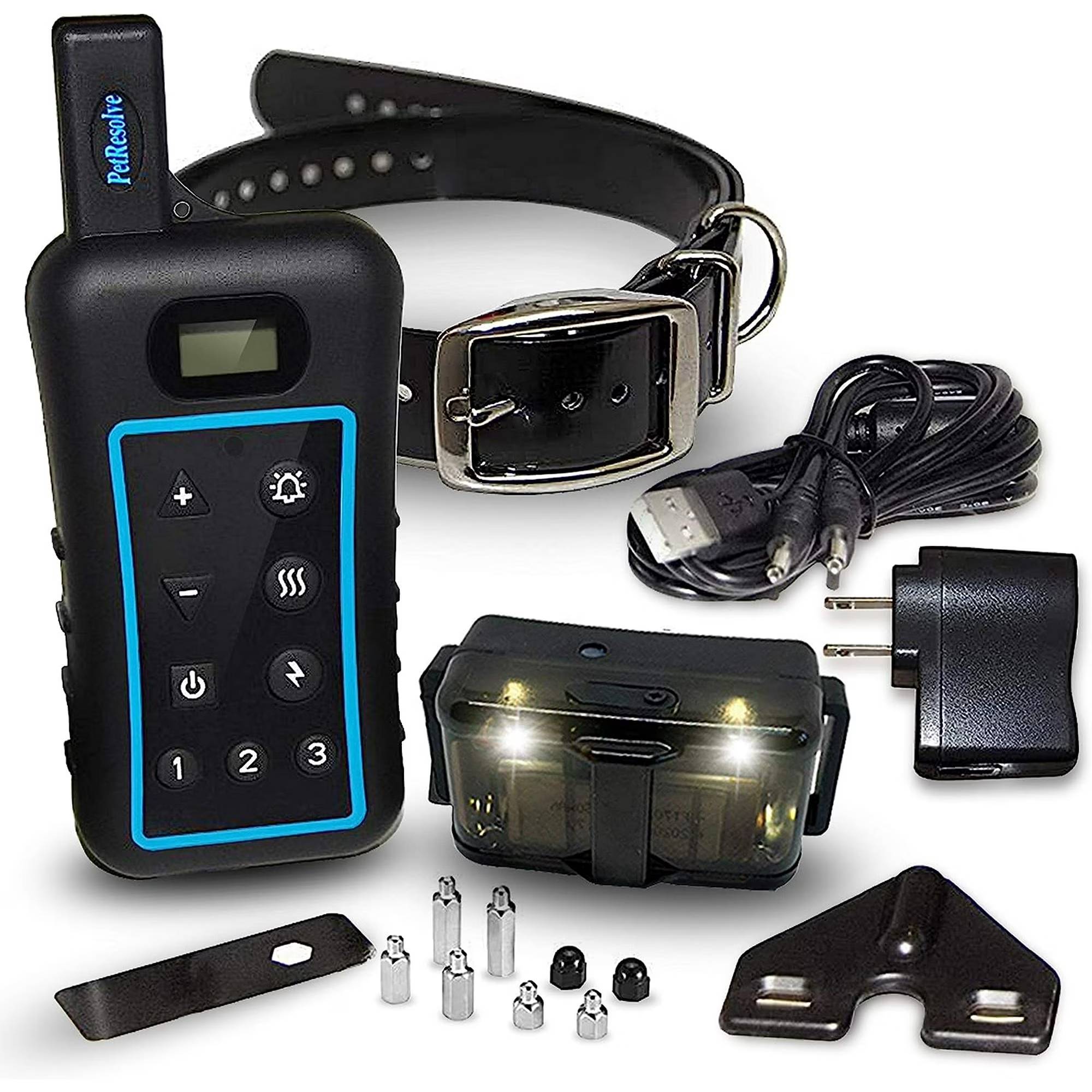 Our mission from the start was simple, to provide a solution that actually works. We found that there are 2 types of companies that provide dog training collars, the cheap ones that don’t work or last longer than a few weeks. Then the super expensive ones that work but are not affordable for most. Once we saw this was the case we decided to produce our own premium products that solve the quality and cost issue for all.

This discovery came about after spending a small fortune on collars that busted within a few months and provided no cover, resulting in another purchase. We then purchased a high-end product that lasted a couple of years but was so expensive having 3 dogs. We couldn’t find a happy medium that provided a quality product we could trust that we could afford. We also wanted something that covered us in case something went wrong. This is what we decided to create.

FANTASTIC NEW UPGRADE SINCE MAY= 4.7* + EXTRA LONG & REMOVE THE SHOCK PRONGS + NO STANDBY MODE ALWAYS READY + ANTI BARK & LIGHT NIGHT MODE! Is your dog misbehaving and you want a well behaved pet with minimal fuss? The Muzpu system is the perfect solution to train upto 3 dogs for a range of desirable behaviors. Don't let your dog get side-tracked by other animals or misbehave in public. Teach your canine companion how to act properly with arguably the top training collar on the market!
SUPER LONG RANGE AND MEMORY; forget other dog training collars which use cheap plastic that breaks when you drop it and are designed for small spaces and yards, our e collar dog training system is of the highest quality and has a super long 3/4 Mile range (1312 yards suitable for hunting dogs) for easy outdoor training covering the widest areas! You certainly get what you pay for with training collars and unfortunately most cheap collars won't last long!
VARIABLE SHOCK & VIBRATION LEVELS, ANTI BARK & LIGHT for NIGHT MODE; train up to 3 dogs at once (additional collars required) with up to 10 levels of continuous or momentary shock (hold down button to shock for 1 up to 8 seconds, ideal for emergencies!) vibrations, or beeps, for safe, efficient training, allowing you to teach your dog a range of commands. Sometimes it only takes one click of a button to completely change the behavior of your dog and the vibration button does the job for most!
WATERPROOF CONSTRUCTION; does your dog love to run outside or swim? Unlike cheap collars, our training system is completely waterproof (remote splash proof) and can be fully submerged without damage! Most other collars fail in the rain, we provide shock collars dogs can actually swim in all year round! It's worth noting that this collar doesn't go in to standby mode like most, meaning that it's ready to use when you actually need it!
ULTRA LONG LASTING BATTERY & WARRANTY for LARGE, MEDIUM AND SMALL DOGS OVER 15LBS; our training collar is powered by a super high capacity rechargeable Li-ion battery, fully charged in 2 hours (Charge above 32 fahrenheit in the house) , for long lasting training without having to constantly change batteries! You also get a warranty included no questions asked and World Class Customer Service!